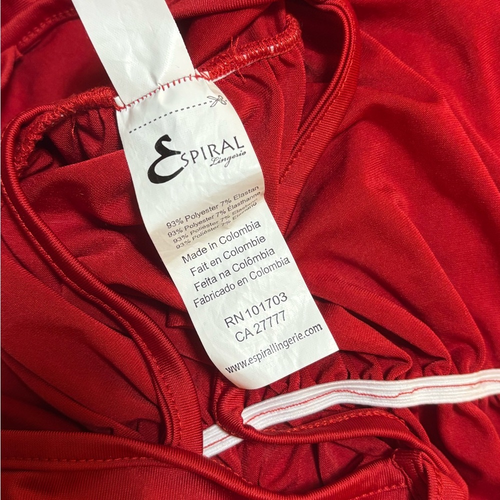 Chic Scarlet High-Low Dress - Picture 4 of 4